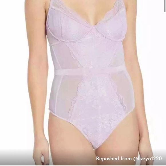 AFRM language lace bodysuit lilac size:XS - Picture 1 of 15